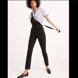 Madewell skinny overalls in lunar wash